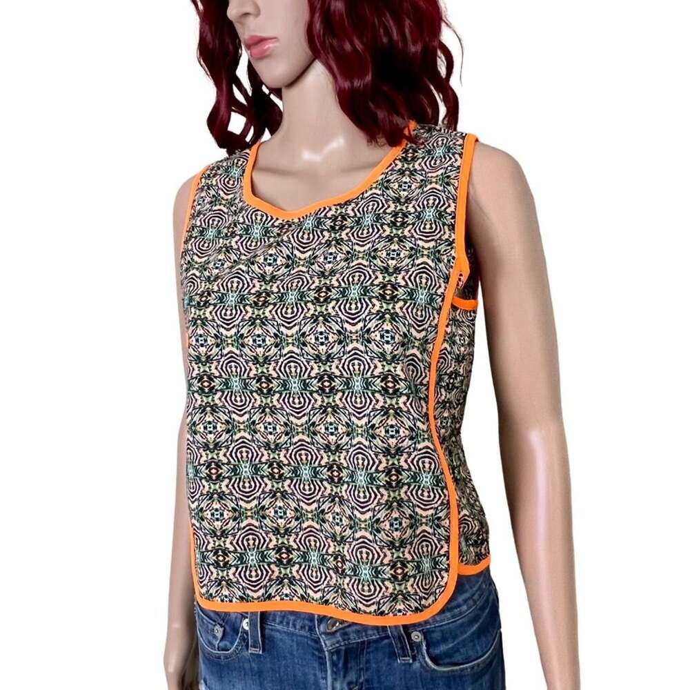 JOA Printed Top size Sml Multicolor Kaleidoscope Boxy Fit